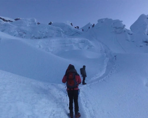 Climbing Island Peak