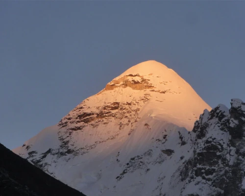 Island Peak With Sunrise