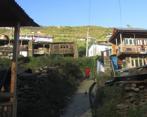 Local Village In The Tamang Heritage Trail