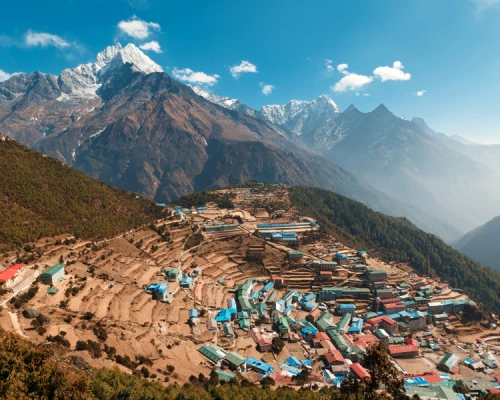 Namche Bazaar Aerial View