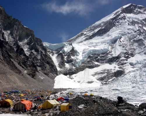Speeing Tents At Everest Base Camp